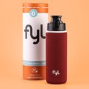 Szklana butelka do picia z rękawem (600 ml)